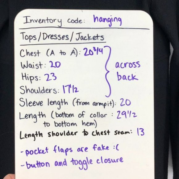 HATCH Maternity Black Wool blend Exaggerated Collar Toggle Cape Coat Med - Picture 14 of 15